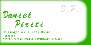 daniel piriti business card